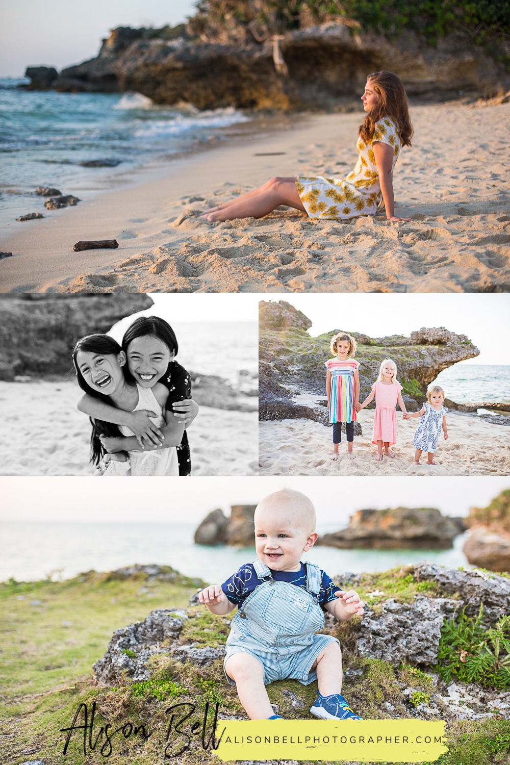 Half Priced Beach Mini sessions by Alison Bell, Photographer. Family, baby, toddler, kids and high school senior portraits.