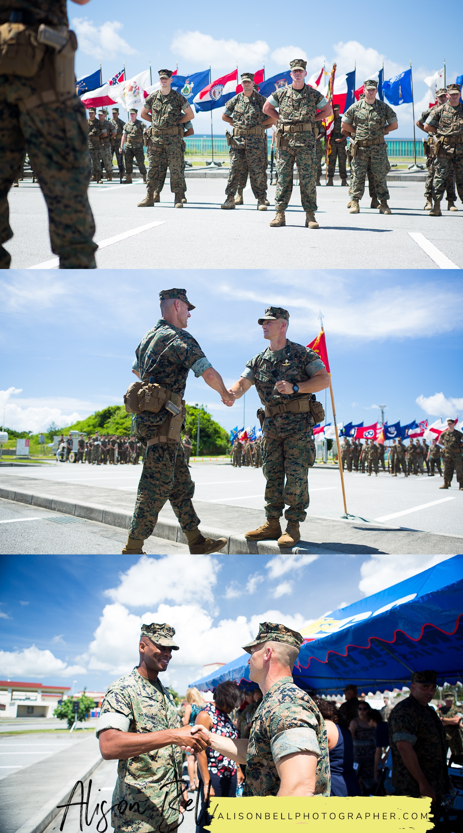 United States Marine Corps Change of Command Ceremony, 3rd Recond Battalion, Camp Schwab, Okinawa Japan by Alison Bell, Photographer. #alisonbellphotog alisonbellphotographer.com
