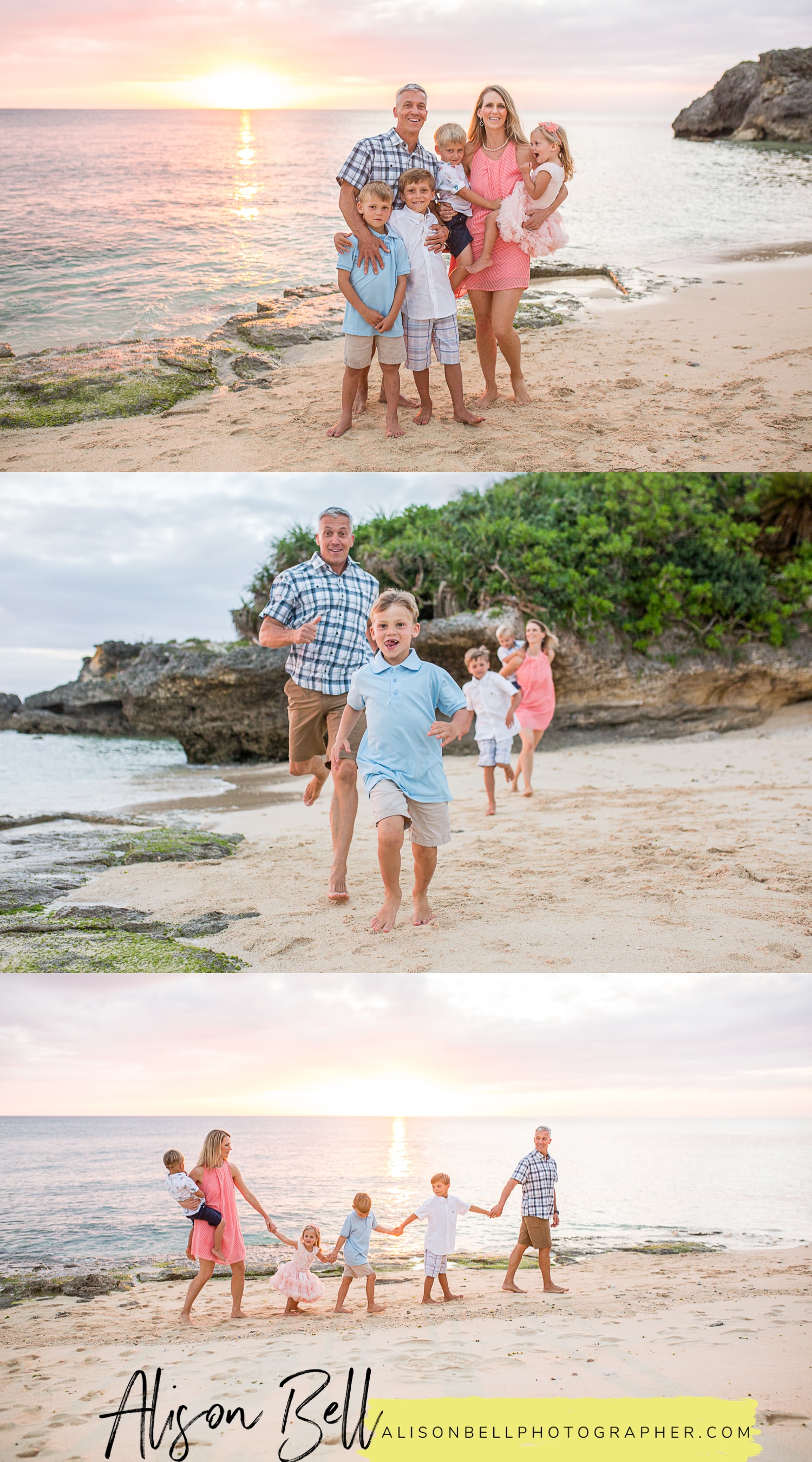 Hawaii family photo outfit ideas by 
Alison Bell, Photographer. #alisonbellphotog alisonbellphotographer.com