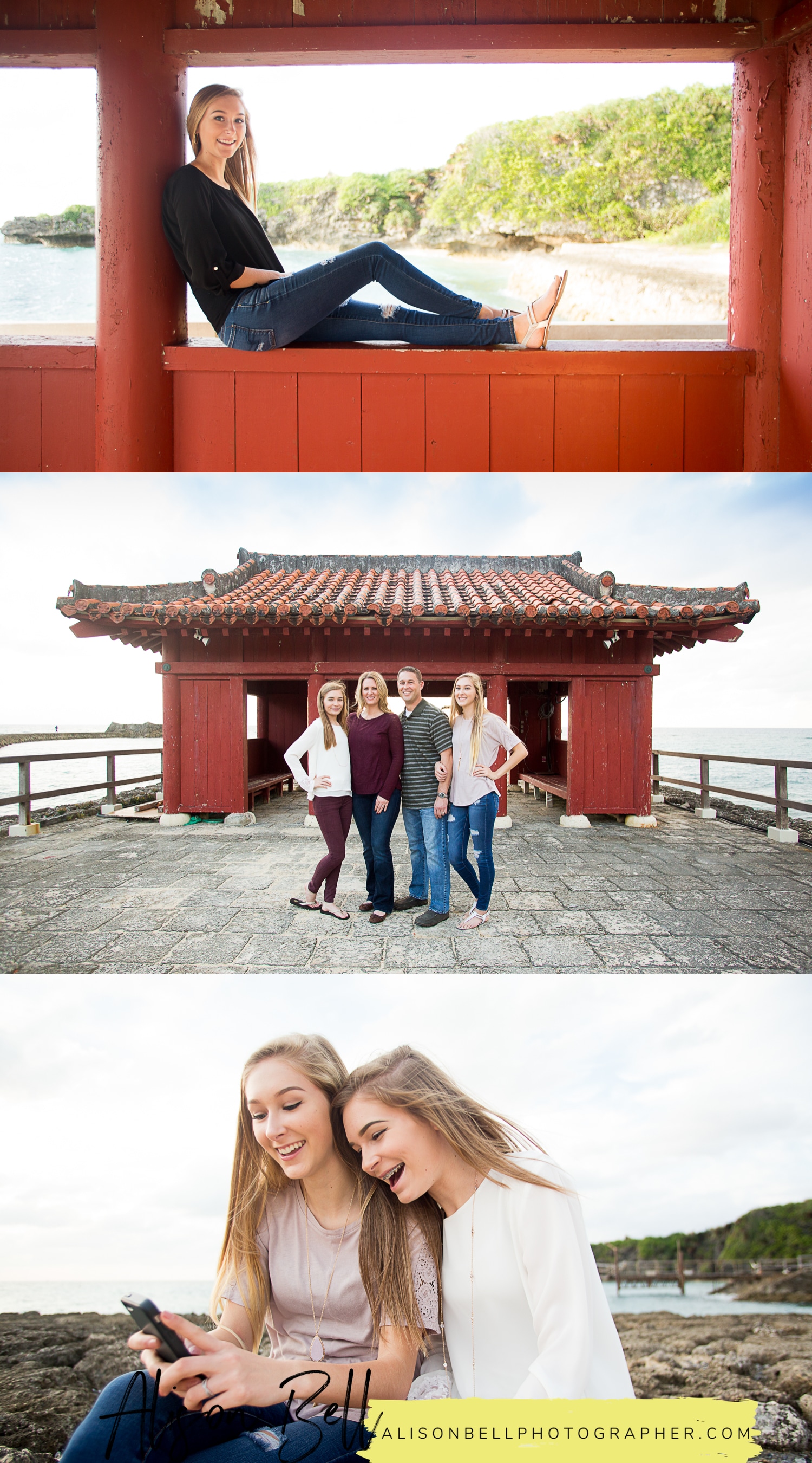 Senior portraits and family session in one. #simplesenior in Okinawa Japan by Alison Bell, Photographer #alisonbellphotog www.alisonbellphotographer.com