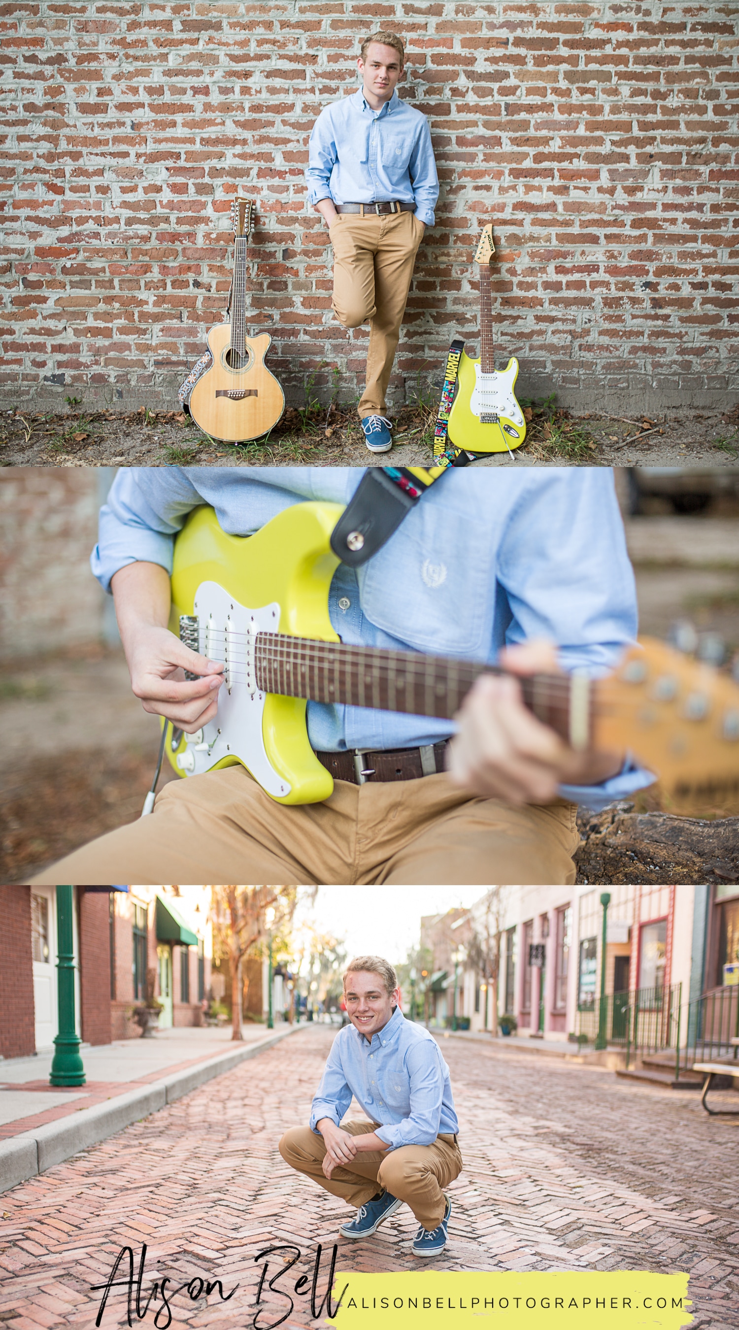 Senior boy and family portrait session in one. Downtown Summerville, SC and Azalea Park by Alison bell, Photographer