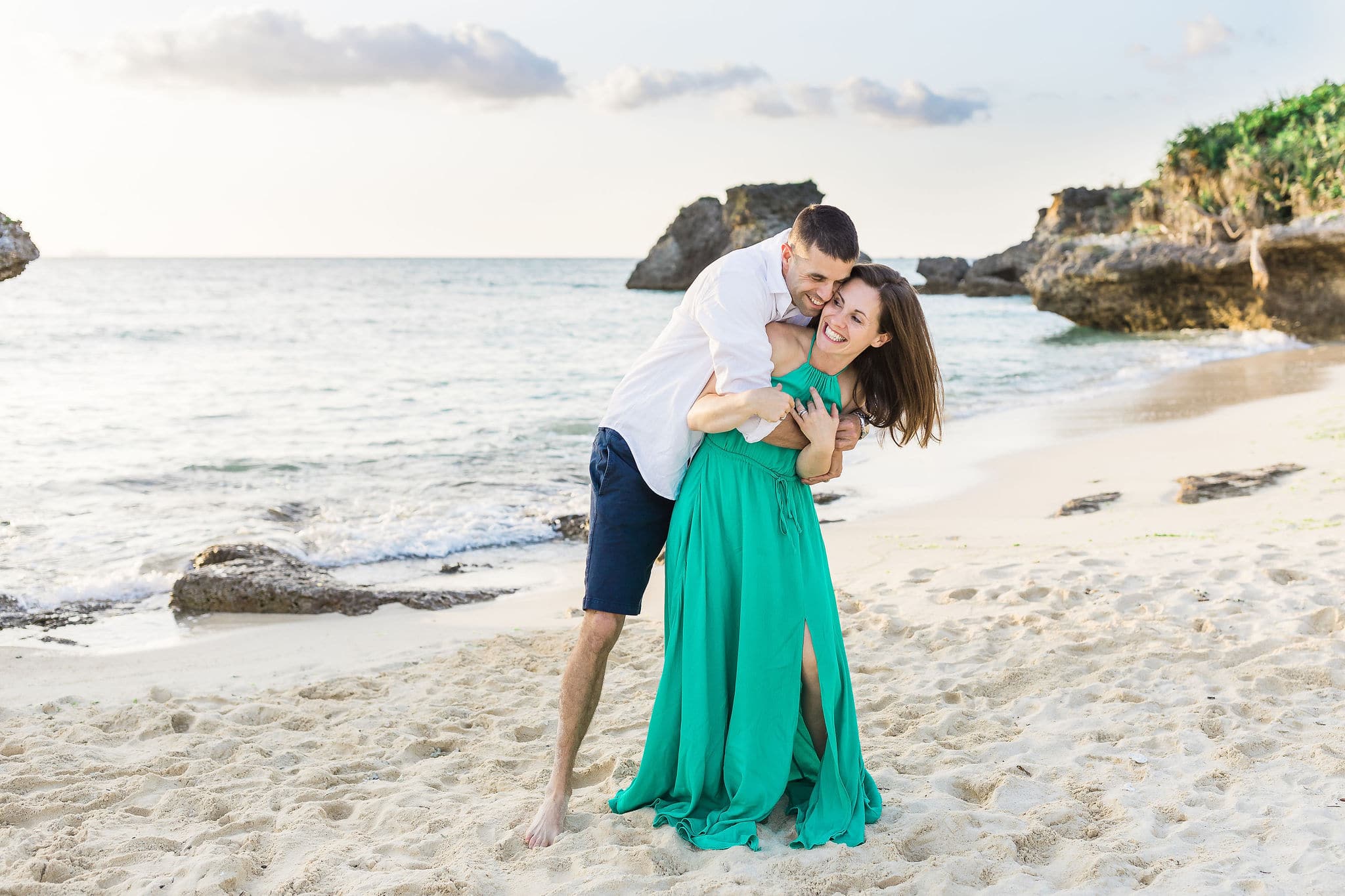 Family photo session on the beach by Heather Johnson Photography