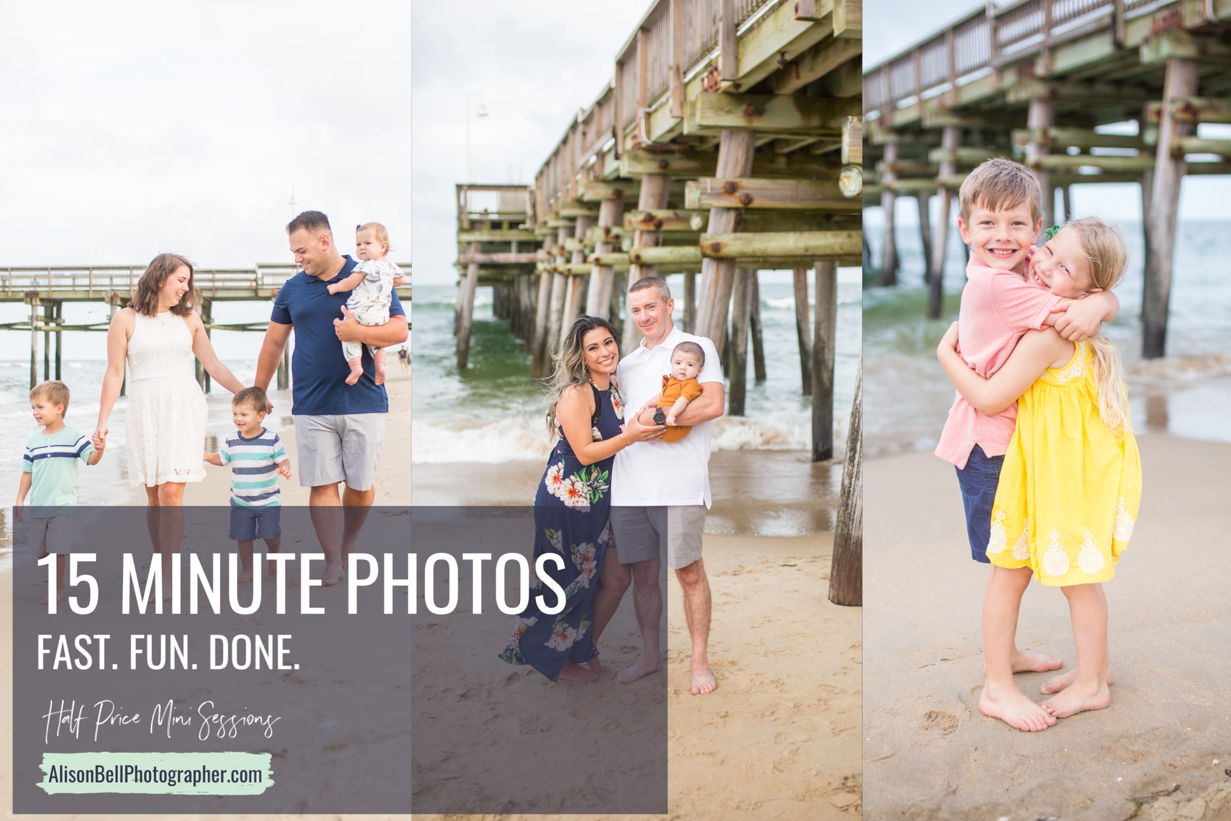 Sandbridge beach family mini photo session in Virginia Beach by Alison bell photographer