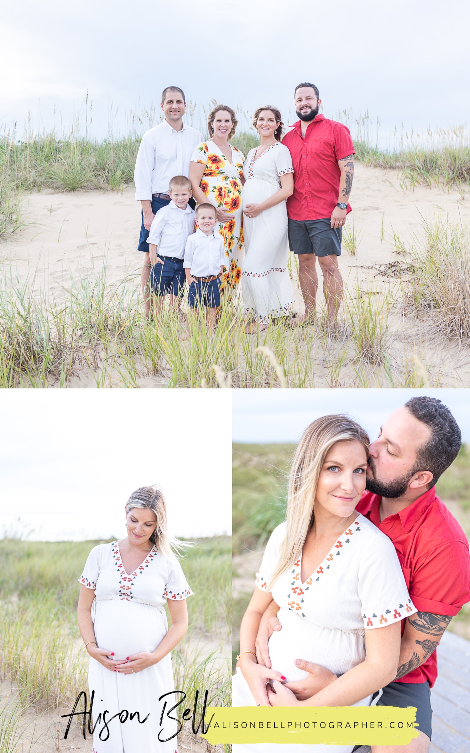 North End virginia beach family maternity photos with alison bell, photographer