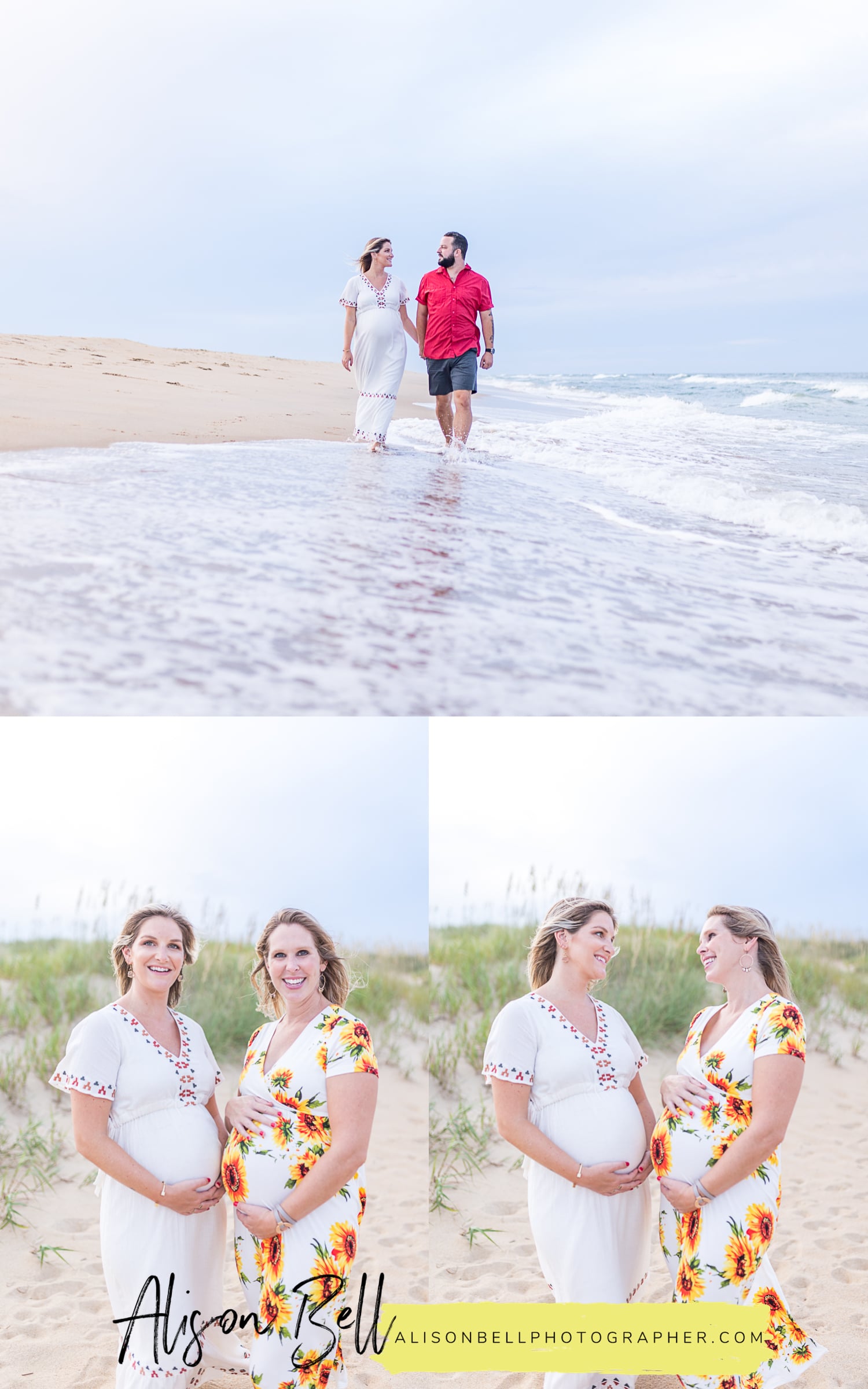 North End virginia beach family maternity photos with alison bell, photographer