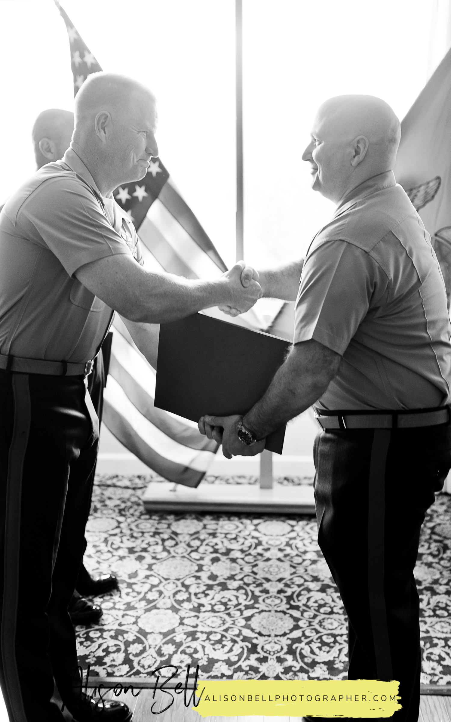 USMC retirement ceremony at montclair country club in virginia