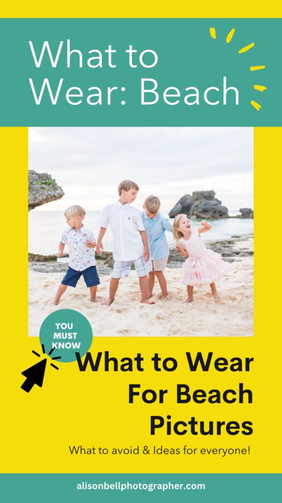 What to wear for beach pictures by Alison Bell, Photographer