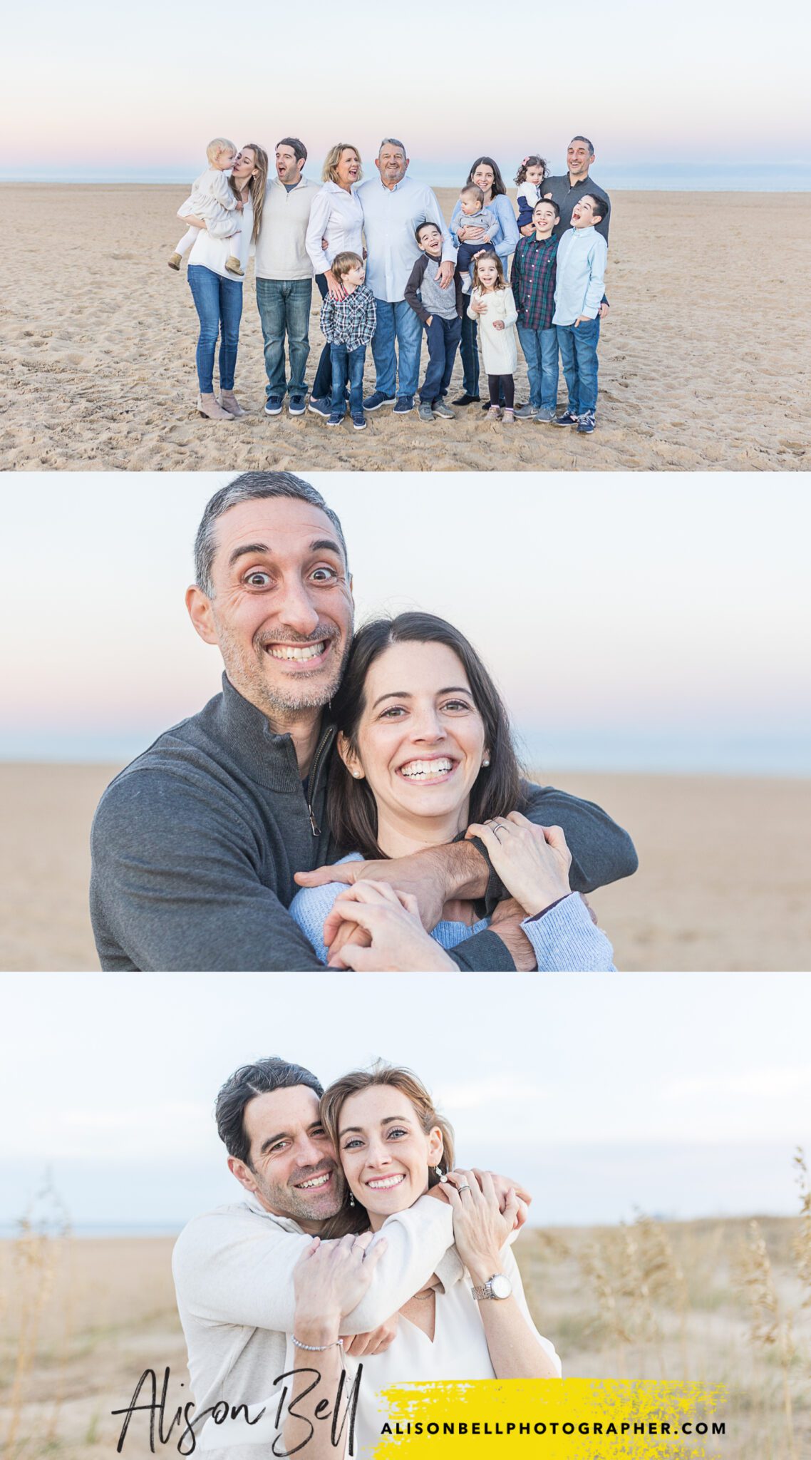 extended family beach photos6 scaled by Alison Bell, Photographer