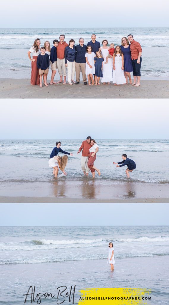 Extended family photos in virginia beach by alison bell photographer