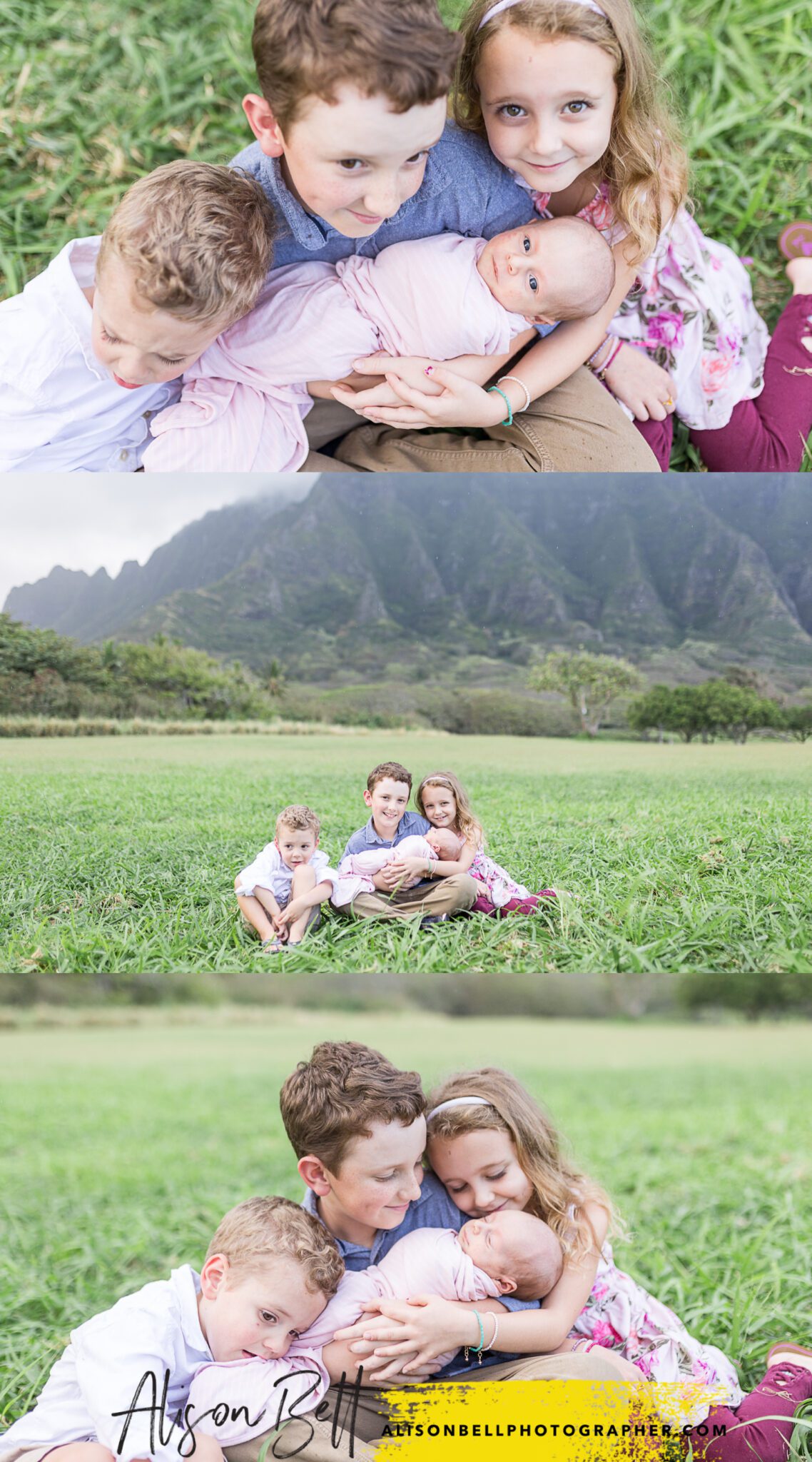 Kualoa Regional Park Oahu Hawaii family photos by Alison Bell, PHotographer
