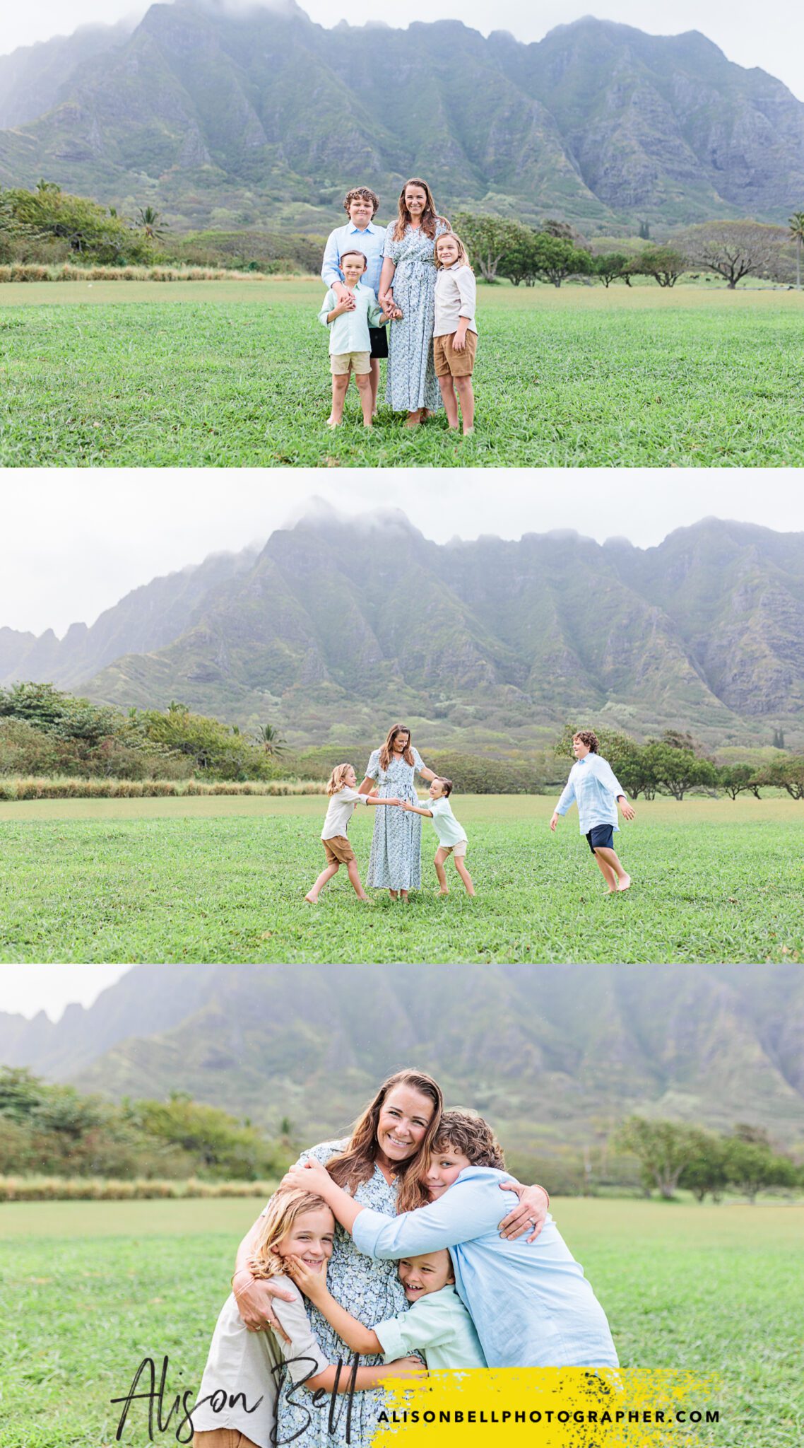 Oahu photographer mini session at Kualoa Regional Park by Alison Bell, Photographer