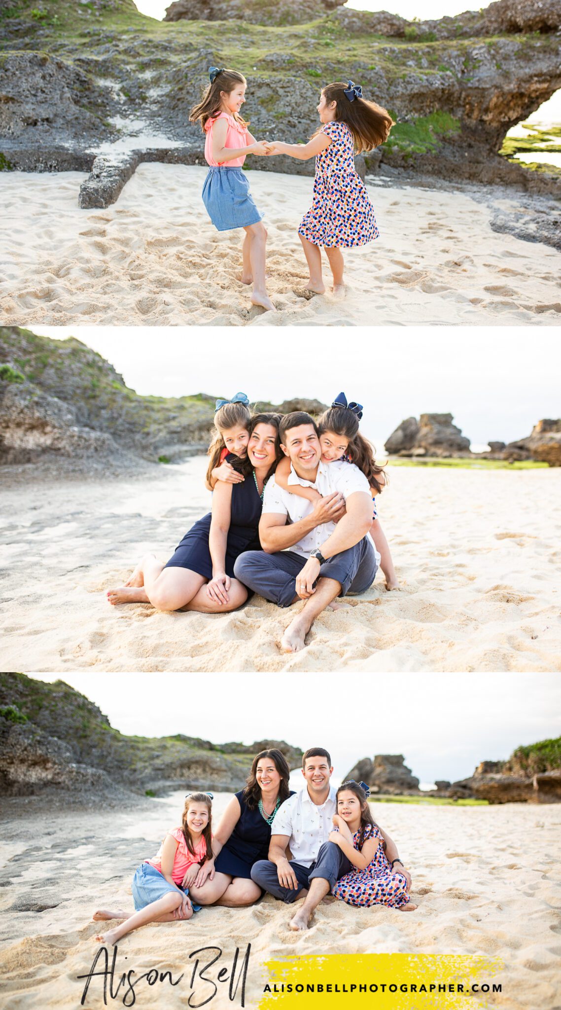 North short photographers hawaii - family beach photo session by alison bell, photographer
