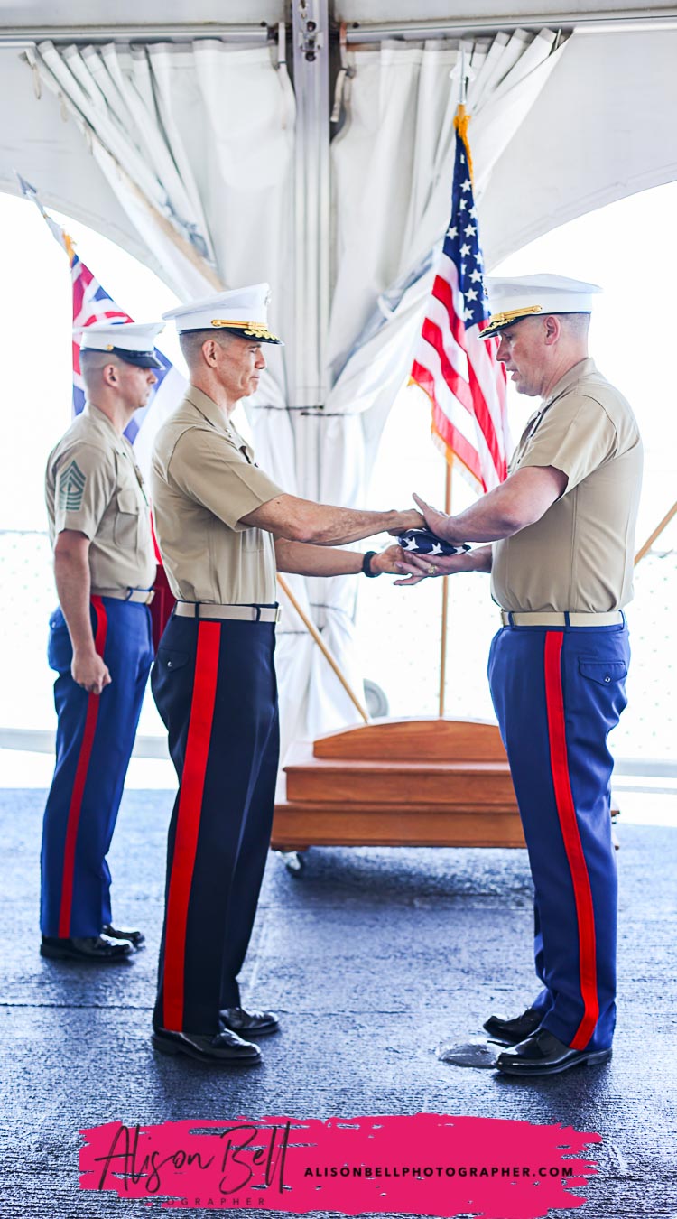marine corps retirement uss missouri events