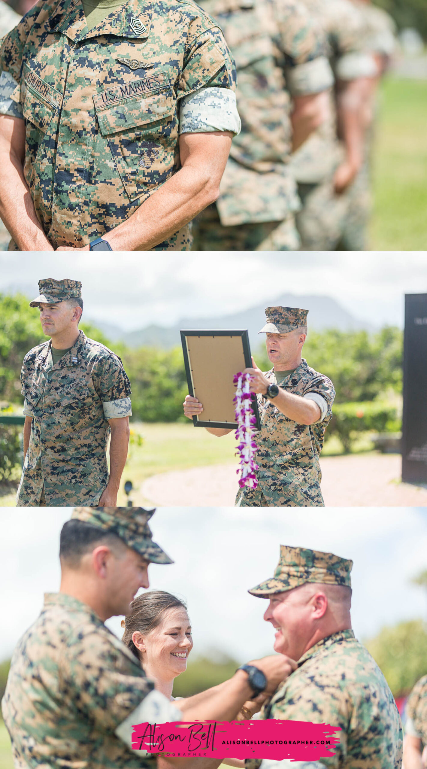 Iwo Jima MemorialHawaii pinning