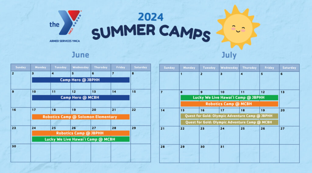 oahu Summer Camps Calendar ASYMCA