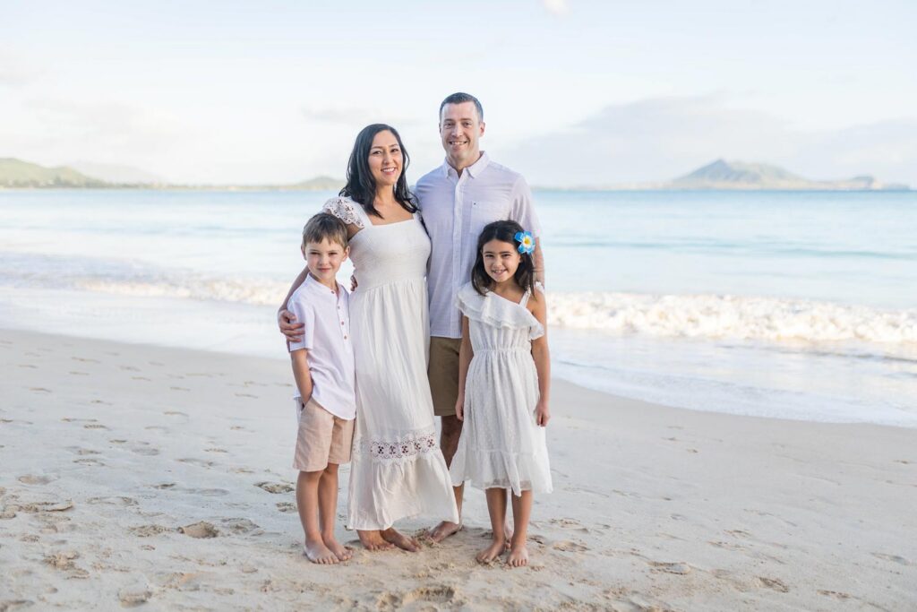 Matching aloha wear family
