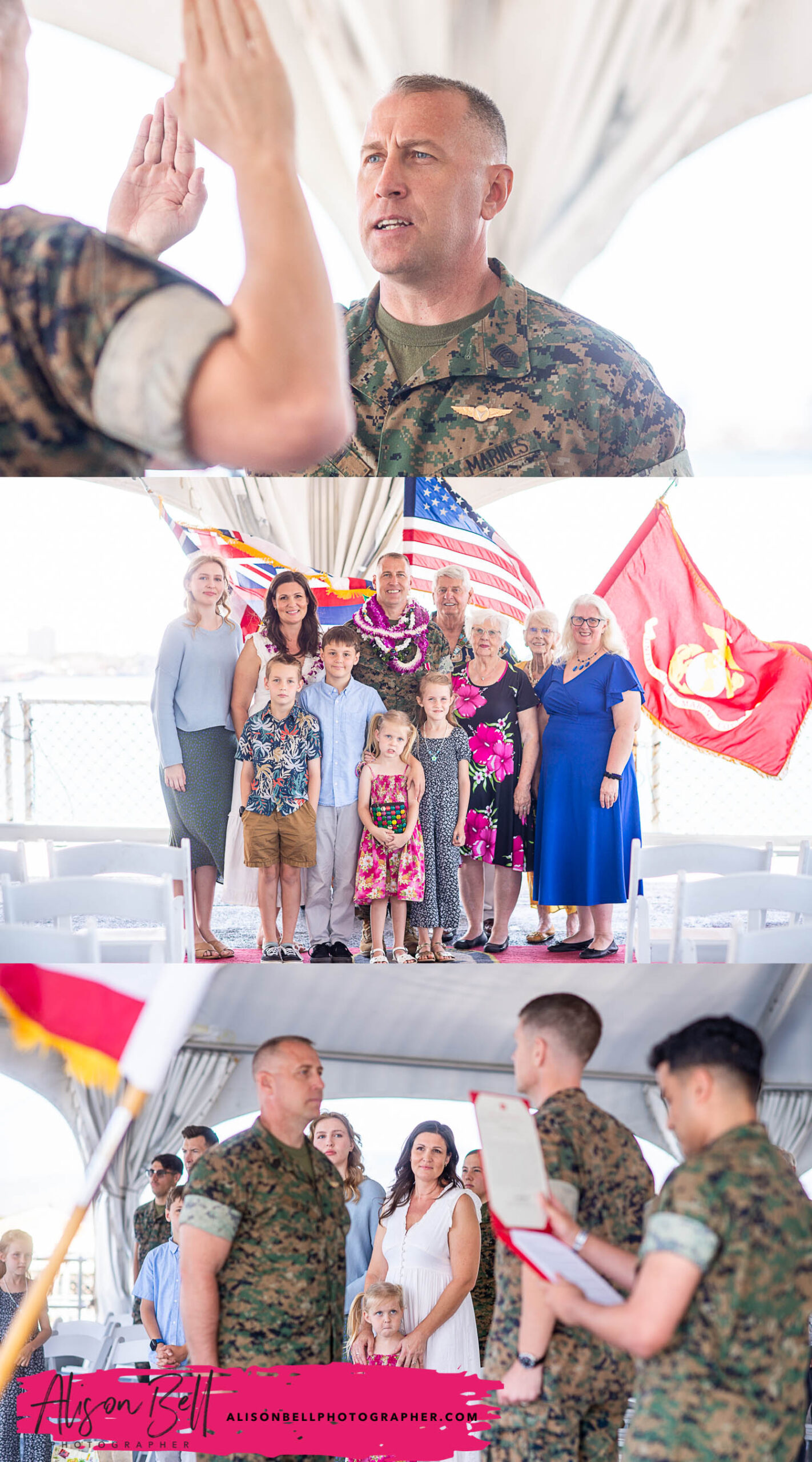 Where to do a pinning ceremony hawaii uss missouri