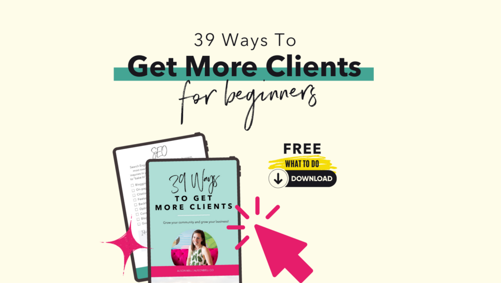 how to get more photography clients as a beginner with a free download