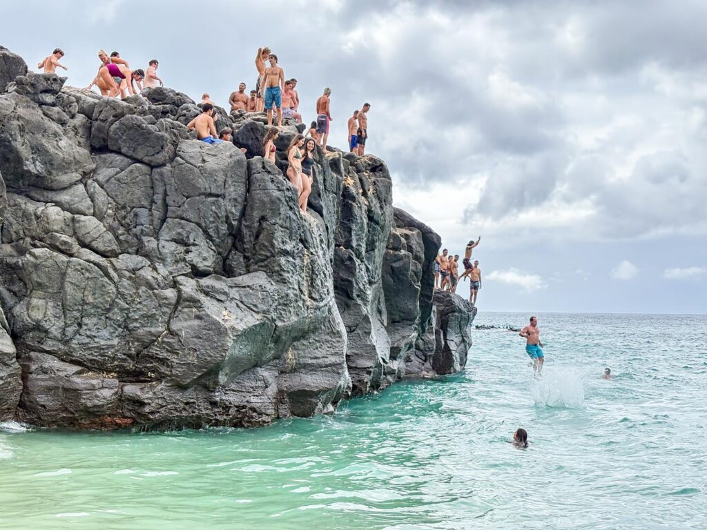 hings to do on oahu with teens rock jumping waimea north shore