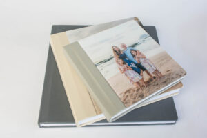 family heirloom photo album in three sizes from Alison Bell, photographer: 12, 10 and 8 inches